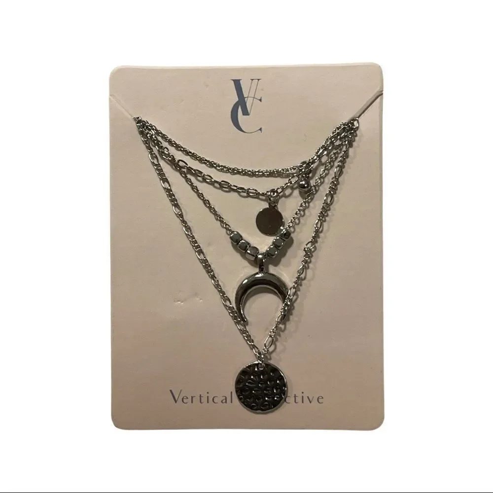 Vertical Collective Celestial Lariat Layered Necklace •NWT•
